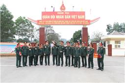 Quân khu chấm thi doanh trại chính quy, sáng, xanh, sạch, đẹp tại Sư đoàn 346